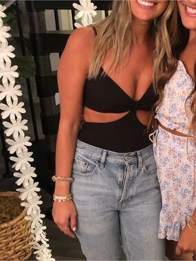 Princess Polly Black Cutout Body Suit